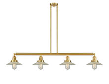  214-SG-G2 - Halophane - 4 Light - 53 inch - Satin Gold - Stem Hung - Island Light