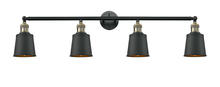  215-BAB-M9-BK - Addison - 4 Light - 42 inch - Black Antique Brass - Bath Vanity Light