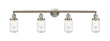  215-SN-G314 - Dover - 4 Light - 43 inch - Brushed Satin Nickel - Bath Vanity Light