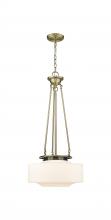  221-1P-AB-G691-16 - Bridgeton - 1 Light - 16 inch - Antique Brass - Chain Hung - Pendant