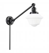  237-BK-G531 - Oxford - 1 Light - 8 inch - Matte Black - Swing Arm