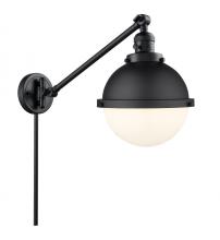  237-BK-HFS-81-BK - Hampden - 1 Light - 9 inch - Matte Black - Swing Arm