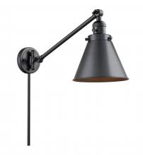  237-BK-M13-BK - Appalachian - 1 Light - 8 inch - Matte Black - Swing Arm