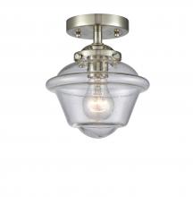  284-1C-SN-G534 - Oxford - 1 Light - 8 inch - Brushed Satin Nickel - Semi-Flush Mount