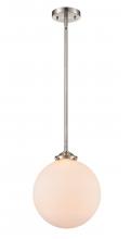  284-1S-SN-G201-10 - Beacon - 1 Light - 10 inch - Brushed Satin Nickel - Cord hung - Mini Pendant