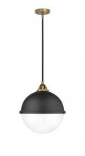  288-1S-BAB-HFS-122-BK - Hampden - 1 Light - 13 inch - Black Antique Brass - Cord hung - Pendant