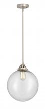  288-1S-SN-G204-12 - Beacon - 1 Light - 12 inch - Brushed Satin Nickel - Cord hung - Mini Pendant