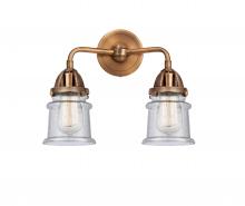  288-2W-AC-G184S - Canton - 2 Light - 13 inch - Antique Copper - Bath Vanity Light