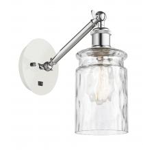  317-1W-WPC-G352 - Candor - 1 Light - 5 inch - White Polished Chrome - Sconce