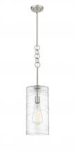  380-1S-SN-G381-8CL-BB-95-LED - Wexford - 1 Light - 8 inch - Brushed Satin Nickel - Cord hung - Mini Pendant