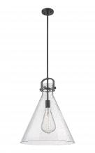  410-1SL-BK-G411-18SDY - Newton Cone - 1 Light - 18 inch - Matte Black - Pendant