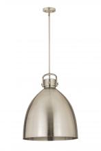  410-1SL-SN-M412-18SN - Newton Sphere - 1 Light - 18 inch - Satin Nickel - Pendant