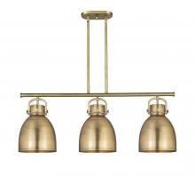 Innovations Lighting 410-3I-BB-M412-10BB - Newton Sphere - 3 Light - 42 inch - Brushed Brass - Island Light