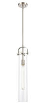  413-1S-SN-4CL - Pilaster - 1 Light - 5 inch - Brushed Satin Nickel - Cord hung - Mini Pendant