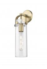  413-1W-BB-G413-1W-4SDY - Pilaster - 1 Light - 4 inch Glass - Brushed Brass - Sconce