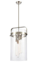  413-4S-SN-12CL - Pilaster - 4 Light - 13 inch - Brushed Satin Nickel - Cord hung - Pendant