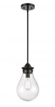  414-1S-BK-8SDY - Genesis - 1 Light - 8 inch - Matte Black - Cord hung - Mini Pendant