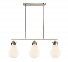  414-3I-SN-8W - Genesis - 3 Light - 39 inch - Satin Nickel - Cord hung - Island Light