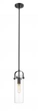  423-1S-BK-4CL - Pilaster - 1 Light - 5 inch - Matte Black - Cord hung - Mini Pendant
