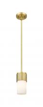  428-1S-BB-G428-7WH - Bolivar - 1 Light - 5 inch - Brushed Brass - Pendant