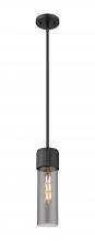  428-1S-BK-G428-12SM - Bolivar - 1 Light - 5 inch - Matte Black - Pendant