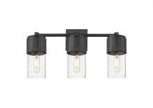  428-3W-BK-G428-7SDY - Bolivar - 3 Light - 21 inch - Matte Black - Bath Vanity Light