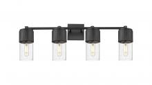  428-4W-BK-G428-7SDY - Bolivar - 4 Light - 31 inch - Matte Black - Bath Vanity Light