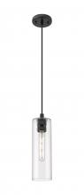 Innovations Lighting 434-1P-BK-G434-12CL - Crown Point - 1 Light - 5 inch - Matte Black - Pendant