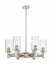  434-6CR-PN-G434-7DE - Crown Point - 6 Light - 24 inch - Polished Nickel - Chandelier