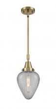  447-1S-AB-G165-LED - Geneseo - 1 Light - 7 inch - Antique Brass - Mini Pendant