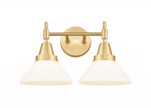  447-2W-SG-G4471 - Caden - 2 Light - 17 inch - Satin Gold - Bath Vanity Light