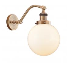 Innovations Lighting 515-1W-BB-G201-8-LED - Beacon - 1 Light - 8 inch - Brushed Brass - Sconce