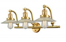  515-3W-SG-G2 - Halophane - 3 Light - 28 inch - Satin Gold - Bath Vanity Light