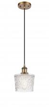  516-1P-BB-G402 - Niagara - 1 Light - 7 inch - Brushed Brass - Cord hung - Mini Pendant