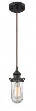  516-1P-OB-CE231-CL - Kingsbury - 1 Light - 4 inch - Oil Rubbed Bronze - Cord hung - Mini Pendant