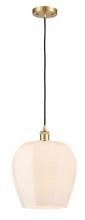  516-1P-SG-G461-12 - Norfolk - 1 Light - 12 inch - Satin Gold - Cord hung - Mini Pendant