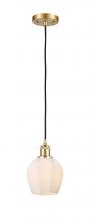  516-1P-SG-G461-6 - Norfolk - 1 Light - 6 inch - Satin Gold - Cord hung - Mini Pendant