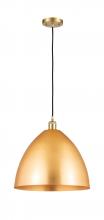  516-1P-SG-MBD-16-SG - Bristol - 1 Light - 16 inch - Satin Gold - Cord hung - Mini Pendant