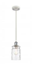  516-1P-WPC-G352 - Candor - 1 Light - 5 inch - White Polished Chrome - Cord hung - Mini Pendant