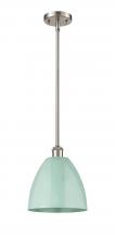  516-1S-SN-MBD-9-SF - Plymouth - 1 Light - 9 inch - Brushed Satin Nickel - Pendant