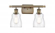  516-2W-AB-G392 - Ellery - 2 Light - 15 inch - Antique Brass - Bath Vanity Light