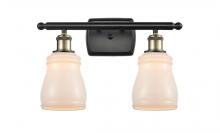  516-2W-BAB-G391 - Ellery - 2 Light - 15 inch - Black Antique Brass - Bath Vanity Light