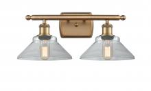  516-2W-BB-G132 - Orwell - 2 Light - 18 inch - Brushed Brass - Bath Vanity Light