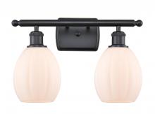  516-2W-BK-G81 - Eaton - 2 Light - 16 inch - Matte Black - Bath Vanity Light