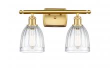  516-2W-SG-G442 - Brookfield - 2 Light - 16 inch - Satin Gold - Bath Vanity Light