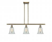  516-3I-AB-G2811 - Hanover - 3 Light - 36 inch - Antique Brass - Cord hung - Island Light