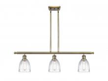  516-3I-AB-G442 - Brookfield - 3 Light - 36 inch - Antique Brass - Cord hung - Island Light