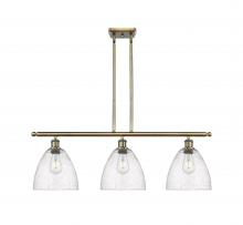  516-3I-AB-GBD-94 - Bristol - 3 Light - 36 inch - Antique Brass - Cord hung - Island Light