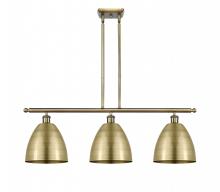  516-3I-AB-MBD-9-AB - Bristol - 3 Light - 36 inch - Antique Brass - Cord hung - Island Light