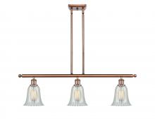  516-3I-AC-G2811 - Hanover - 3 Light - 36 inch - Antique Copper - Cord hung - Island Light